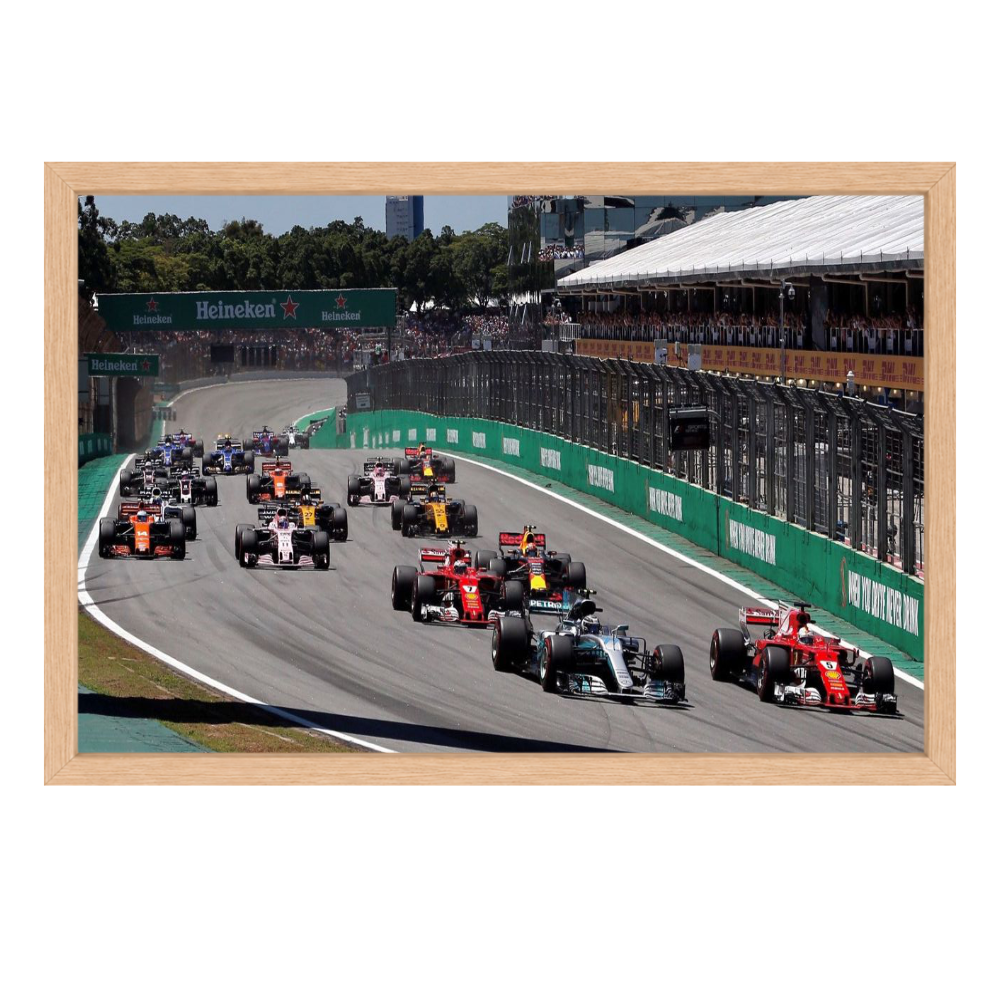 Recarga horizontal Larga Switch in Art impressa Formula 1 "La Batalla de los Titanes: Pasión por la Fórmula 1"