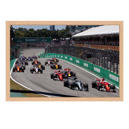 Recarga horizontal Larga Switch in Art impressa Formula 1 "La Batalla de los Titanes: Pasión por la Fórmula 1"