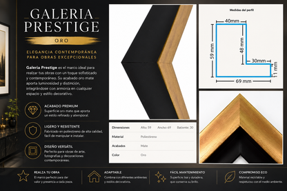 Marco Prestige Colección Galeria ORO ALE-24