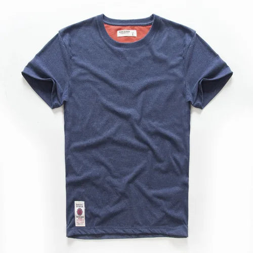 New Summer Men's t-shirt Cotton Solid T shirt Men Causal O-neck Basic tshirt Male High Quality Classical tops