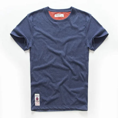 New Summer Men's t-shirt Cotton Solid T shirt Men Causal O-neck Basic tshirt Male High Quality Classical tops