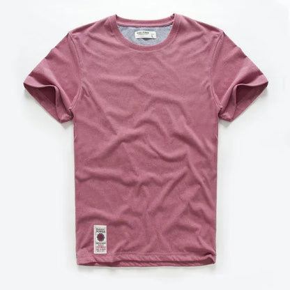 New Summer Men's t-shirt Cotton Solid T shirt Men Causal O-neck Basic tshirt Male High Quality Classical tops