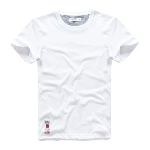 New Summer Men's t-shirt Cotton Solid T shirt Men Causal O-neck Basic tshirt Male High Quality Classical tops