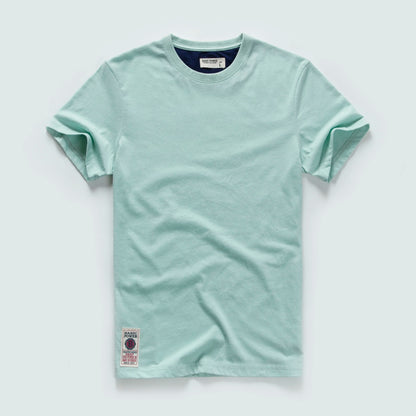 New Summer Men's t-shirt Cotton Solid T shirt Men Causal O-neck Basic tshirt Male High Quality Classical tops