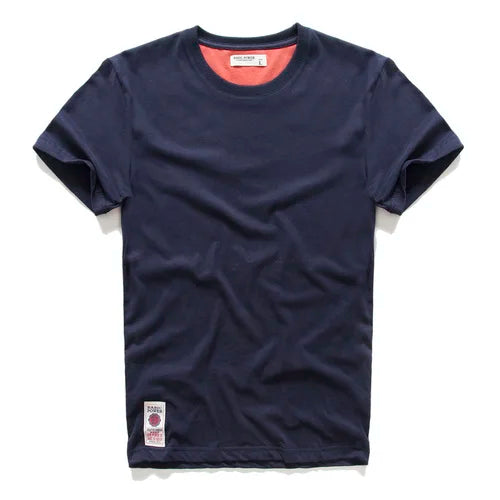 New Summer Men's t-shirt Cotton Solid T shirt Men Causal O-neck Basic tshirt Male High Quality Classical tops
