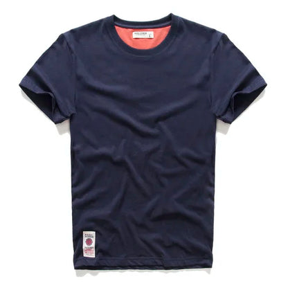 New Summer Men's t-shirt Cotton Solid T shirt Men Causal O-neck Basic tshirt Male High Quality Classical tops
