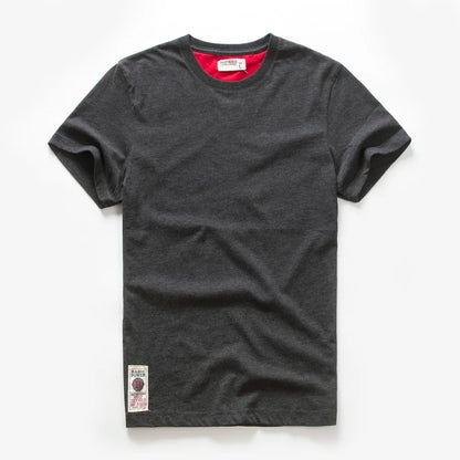 New Summer Men's t-shirt Cotton Solid T shirt Men Causal O-neck Basic tshirt Male High Quality Classical tops