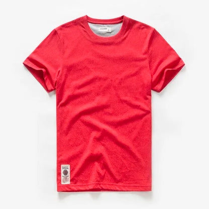 New Summer Men's t-shirt Cotton Solid T shirt Men Causal O-neck Basic tshirt Male High Quality Classical tops