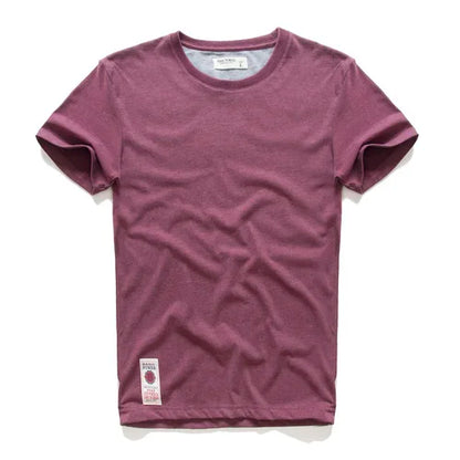 New Summer Men's t-shirt Cotton Solid T shirt Men Causal O-neck Basic tshirt Male High Quality Classical tops