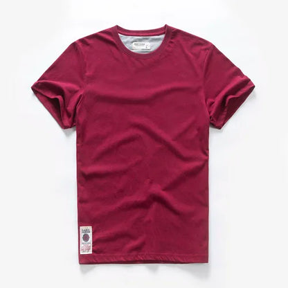 New Summer Men's t-shirt Cotton Solid T shirt Men Causal O-neck Basic tshirt Male High Quality Classical tops
