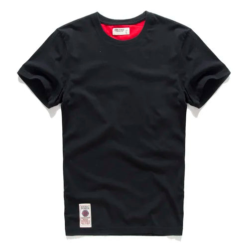 New Summer Men's t-shirt Cotton Solid T shirt Men Causal O-neck Basic tshirt Male High Quality Classical tops