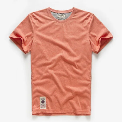 New Summer Men's t-shirt Cotton Solid T shirt Men Causal O-neck Basic tshirt Male High Quality Classical tops
