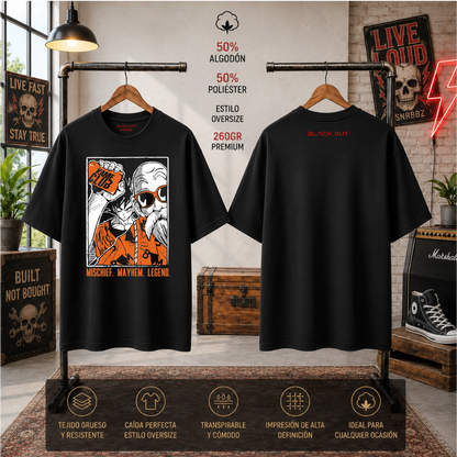 Playera BLACK OUT – Kame Club · Oversize 260 g