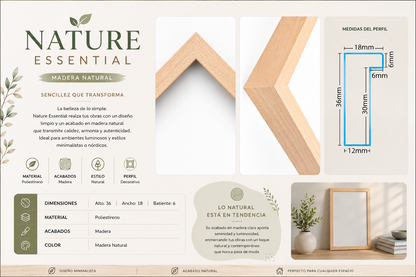 Marco Essential Colección Nature MADERA NAT-05