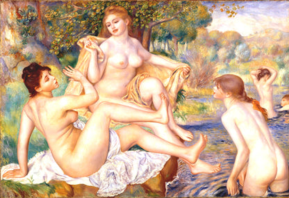 Recarga horizontal Larga Switch in Art impressa Pierre-Auguste Renoir "Las grandes bañistas "