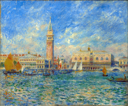 Recarga horizontal Larga Switch in Art impressa Pierre-Auguste Renoir "El Palacio Ducal, Venecia"