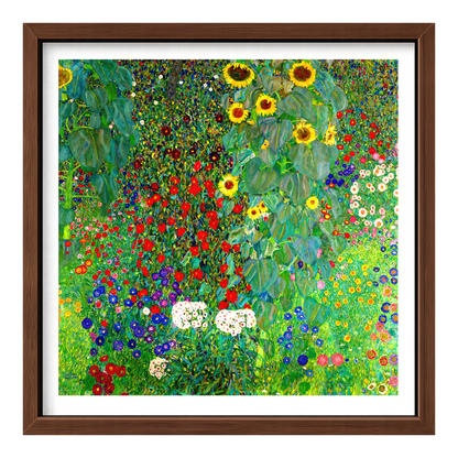 Recarga Cuadrado Switch in Art impressa Print de Galería "Jardín de campo con girasoles "