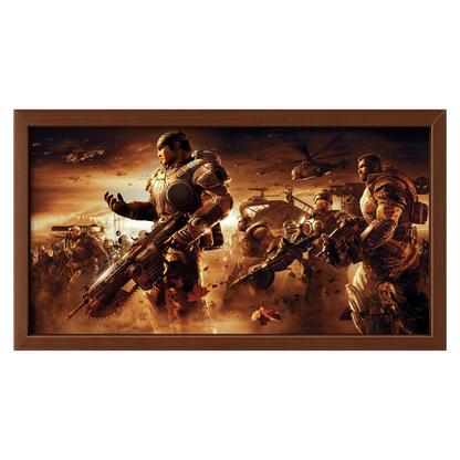 Recarga horizontal Estrecha Switch in Art impressa Videojuegos"Gears of War "
