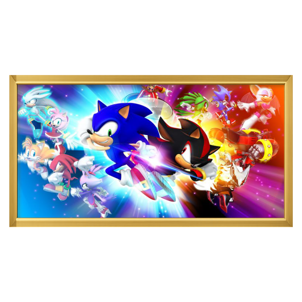 Recarga horizontal Estrecha Switch in Art impressa Videojuegos"Sonic"