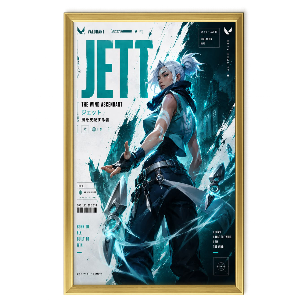 Recarga vertical Larga Switch in Art impressa Videojuegos"Jett: La velocidad del viento"