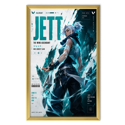 Recarga vertical Larga Switch in Art impressa Videojuegos"Jett: La velocidad del viento"