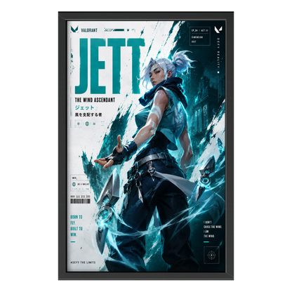 Recarga vertical Larga Switch in Art impressa Videojuegos"Jett: La velocidad del viento"