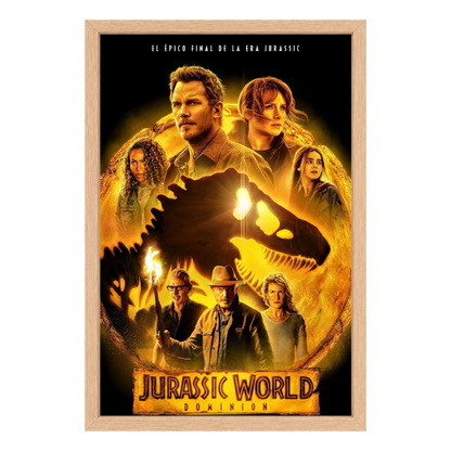 Recarga vertical Larga Switch in Art impressa pelicula "Póster oficial de Jurassic World: Dominio"