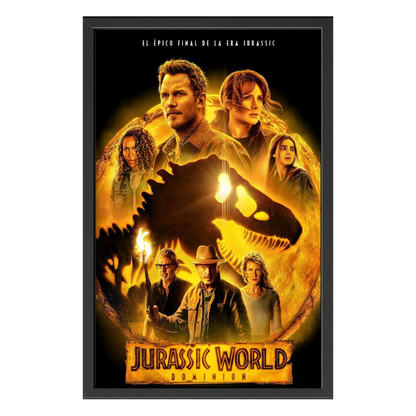Recarga vertical Larga Switch in Art impressa pelicula "Póster oficial de Jurassic World: Dominio"
