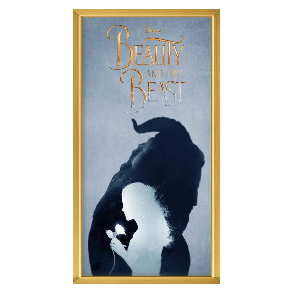 Recarga vertical Estrecha Switch in Art impressa pelicula " Póster oficial de La Bella y la Bestia "