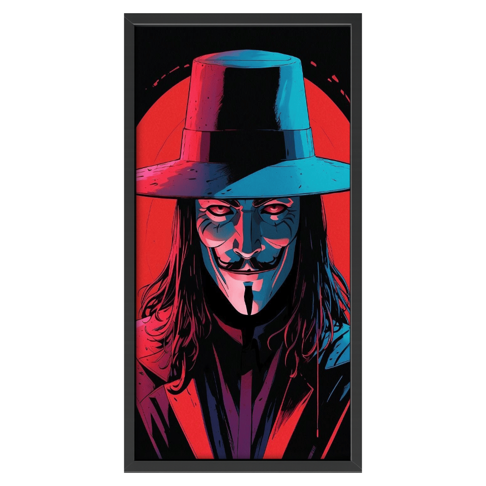 Recarga vertical Estrecha Switch in Art impressa pelicula "Póster ilustrado de V de Venganza"