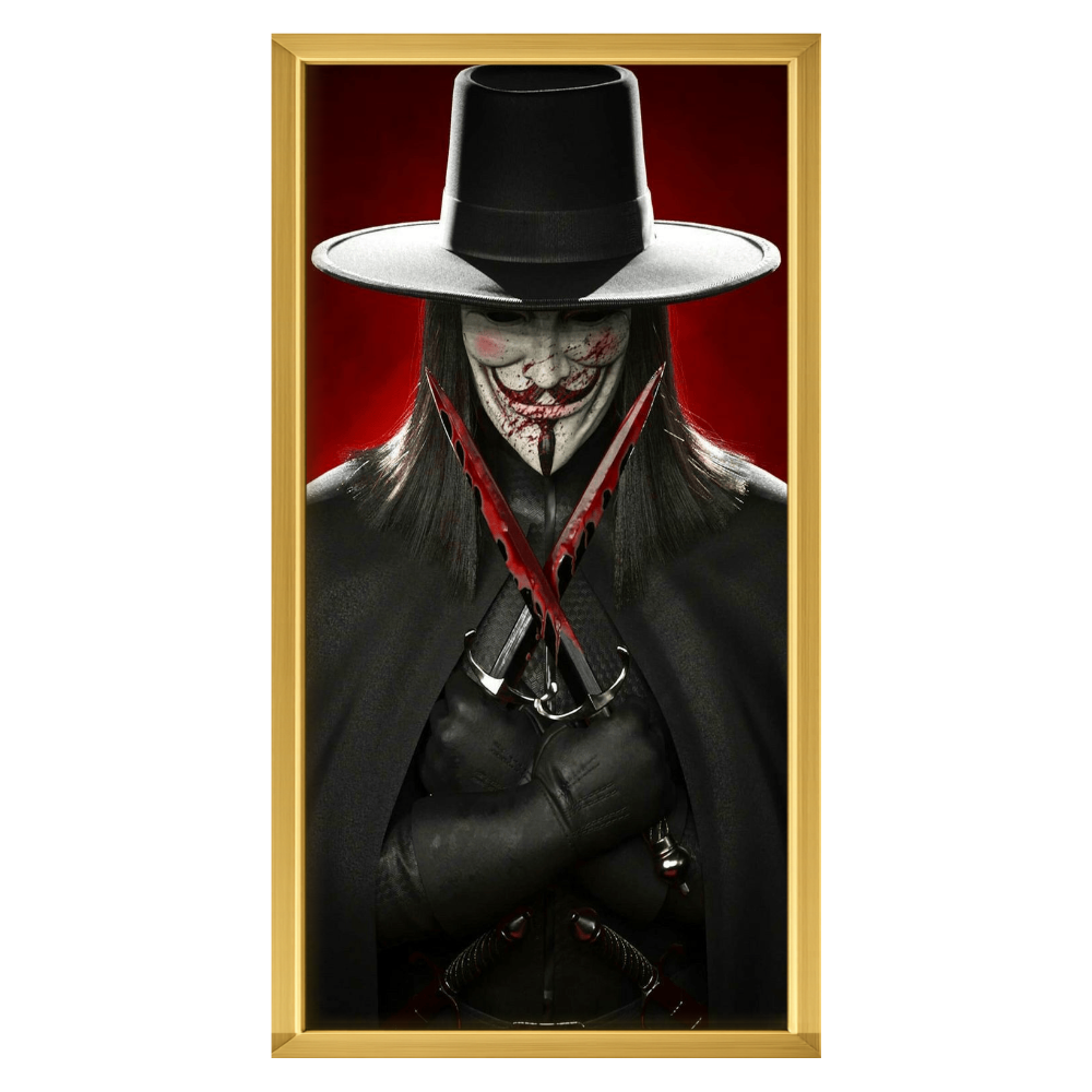 Recarga vertical Estrecha Switch in Art impressa pelicula "Póster oficial de V de Venganza"