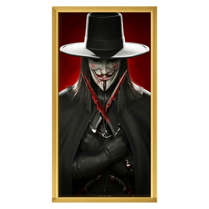 Recarga vertical Estrecha Switch in Art impressa pelicula "Póster oficial de V de Venganza"