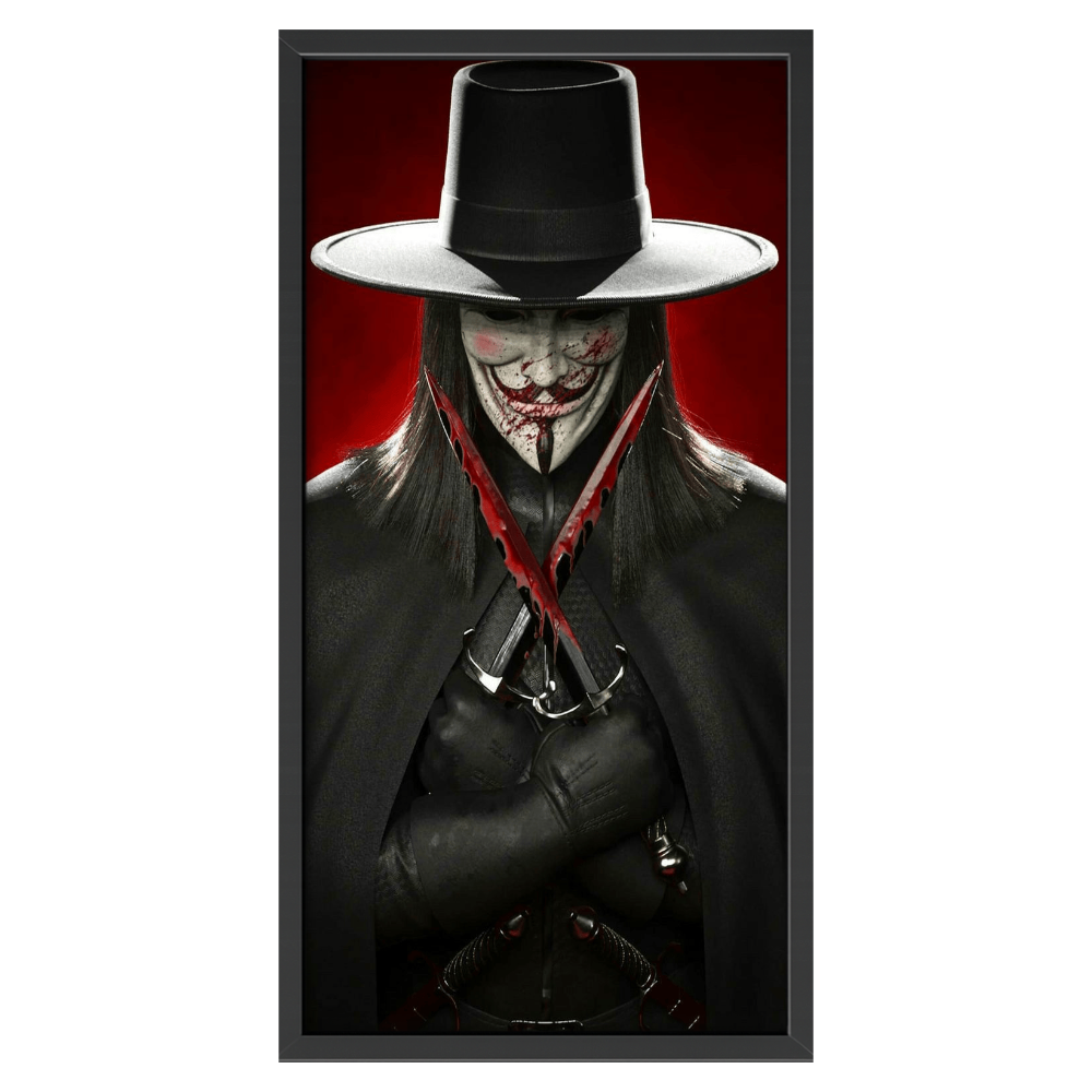 Recarga vertical Estrecha Switch in Art impressa pelicula "Póster oficial de V de Venganza"