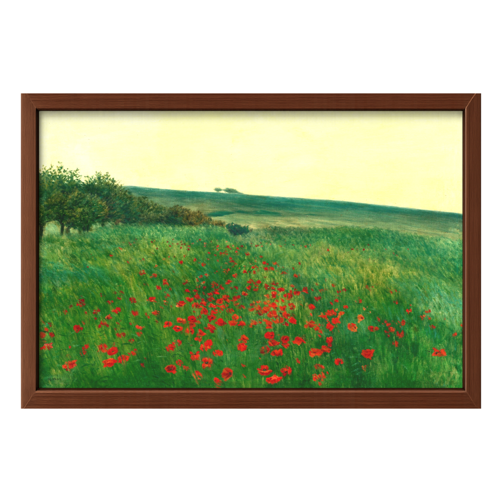 Recarga horizontal Larga Switch in Art impressa Pintura "Campo de amapolas"
