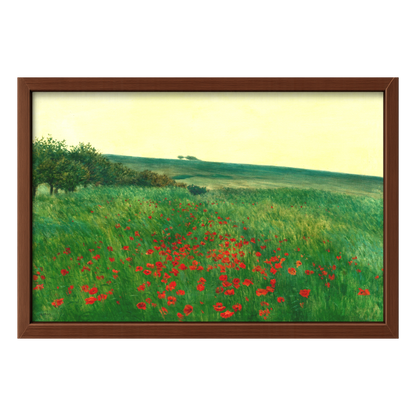 Recarga horizontal Larga Switch in Art impressa Pintura "Campo de amapolas"