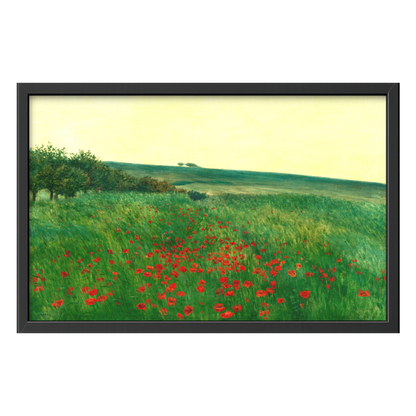 Recarga horizontal Larga Switch in Art impressa Pintura "Campo de amapolas"
