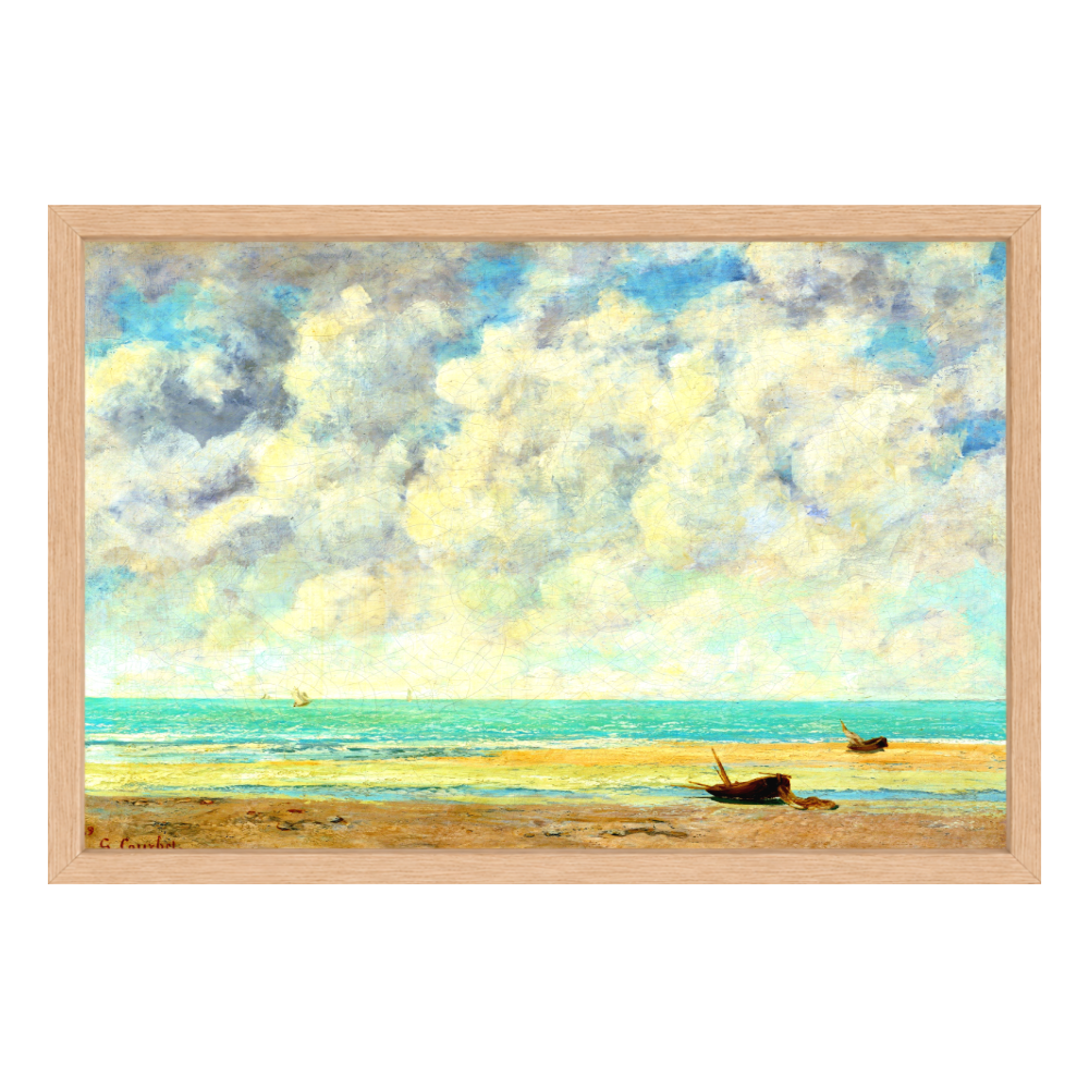 Recarga horizontal Larga Switch in Art impressa Pintura "Playa de Normandía"