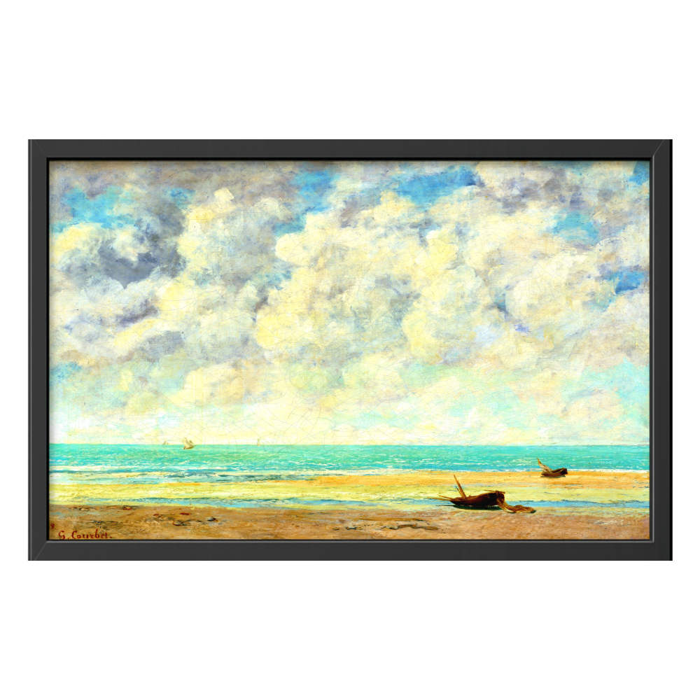 Recarga horizontal Larga Switch in Art impressa Pintura "Playa de Normandía"
