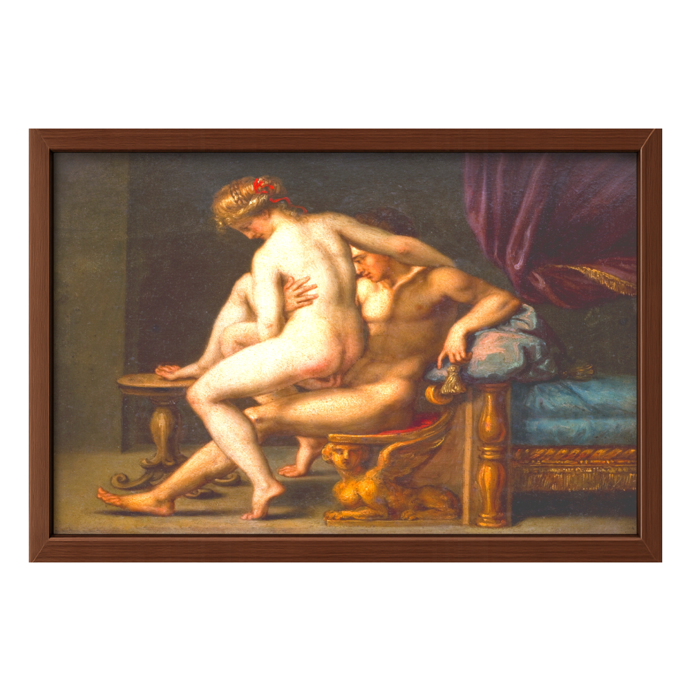 Recarga horizontal Larga Switch in Art impressa Pintura " Cupido y Psique"