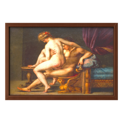 Recarga horizontal Larga Switch in Art impressa Pintura " Cupido y Psique"