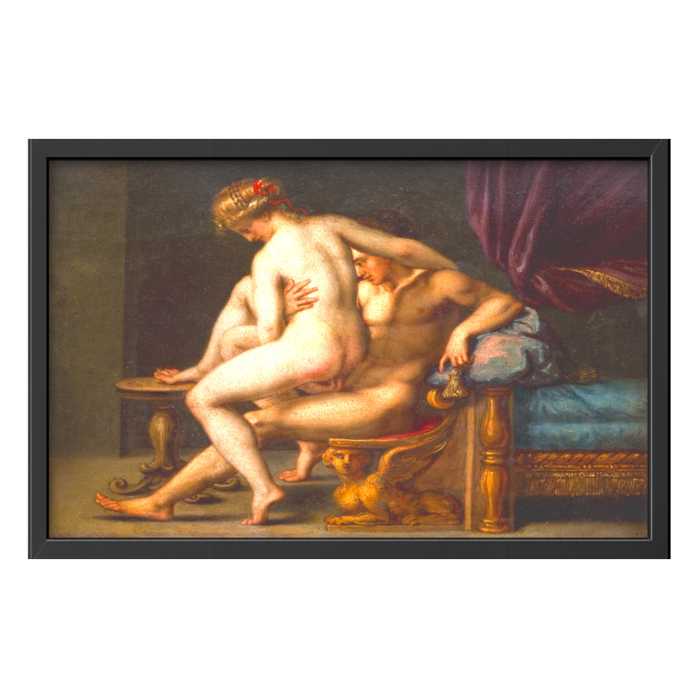 Recarga horizontal Larga Switch in Art impressa Pintura " Cupido y Psique"