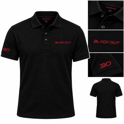 Polo Black Out Original Manga Corta – Caballero| piqué peinado 230 g Premium