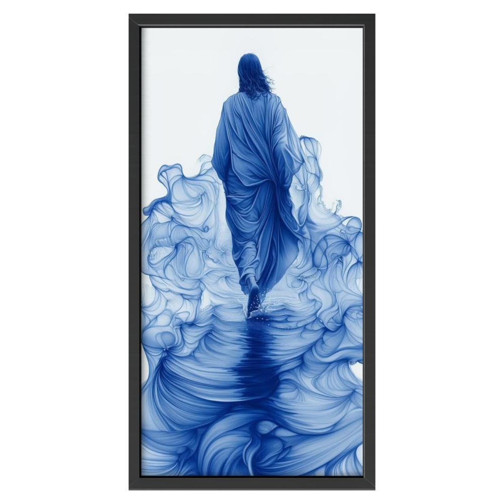 Recarga vertical Estrecha Switch in Art impressa Religion "Caminando sobre las Aguas"