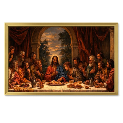 Recarga horizontal Larga Switch in Art impressa Religion "La Última Cena: Amor y Sacrificio"