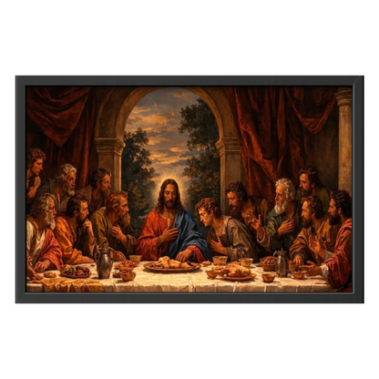 Recarga horizontal Larga Switch in Art impressa Religion "La Última Cena: Amor y Sacrificio"