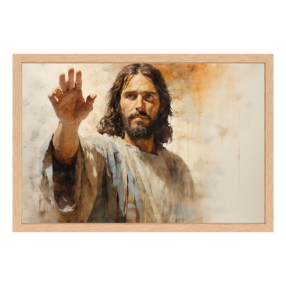 Recarga horizontal Larga Switch in Art impressa Religion "Jesús: La Bendición del Salvador"