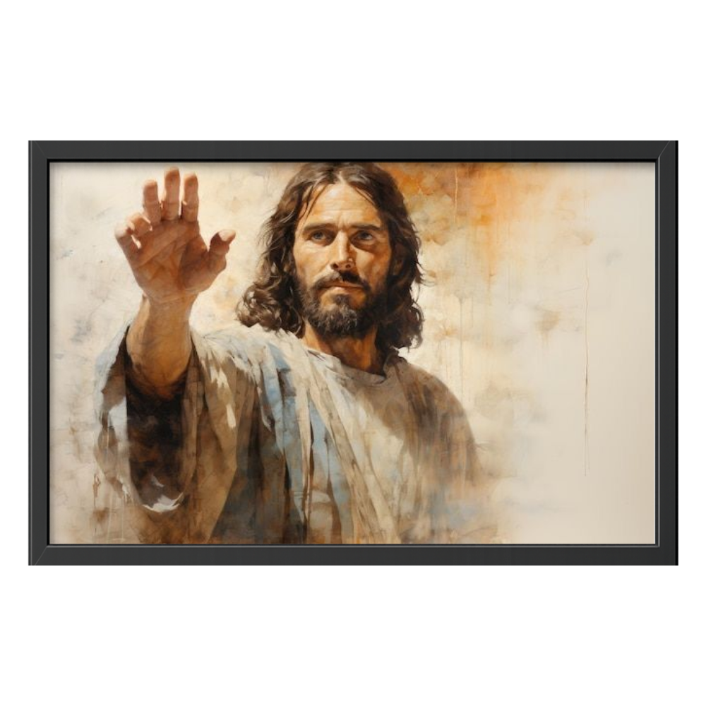 Recarga horizontal Larga Switch in Art impressa Religion "Jesús: La Bendición del Salvador"