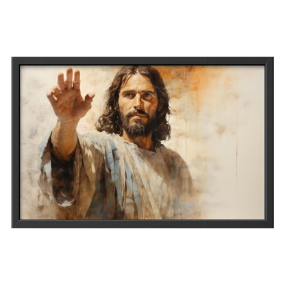 Recarga horizontal Larga Switch in Art impressa Religion "Jesús: La Bendición del Salvador"