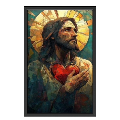 Recarga vertical Larga Switch in Art impressa Religion "Corazón de Cristal"