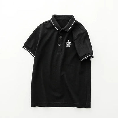 Polo de manga corta para niños y niñas, Camiseta de algodón para adolescentes, camisetas de verano de 3 a 14 años, ropa para niños, estilo coreano